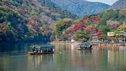 Arashiyama in autumn season