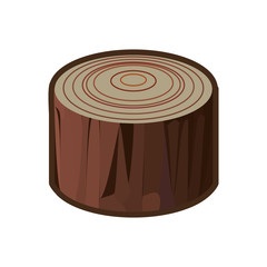cut tree isolated icon vector illustration design