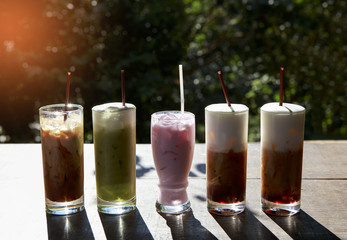 A glass of smoothies