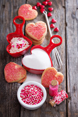 Valentine baking concept