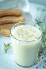 Soybean milk with fried bread stick