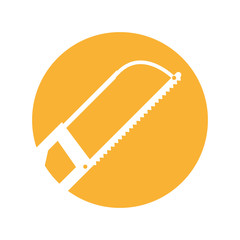 hand saw isolated icon vector illustration design