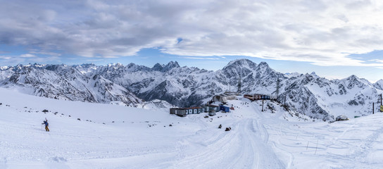 The mountains and the trip to Elbrus with friends.