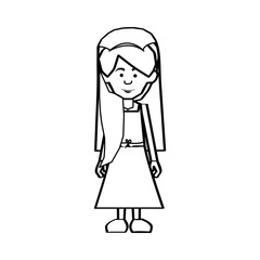 bride cartoon icon image vector illustration design 