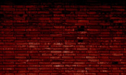 Fototapeta na wymiar Rote dunkle coole Backsteinmauer