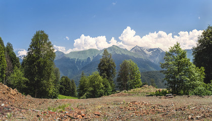 The mountains and the trip to Elbrus with friends.