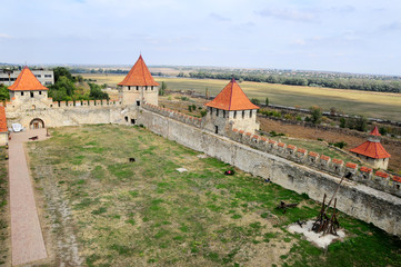 Fortress in Bender, Transistria, view from above. Transnistria is a self governing territory not...