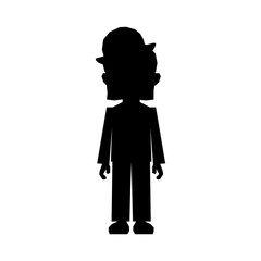 man cartoon silhouette icon image vector illustration design 