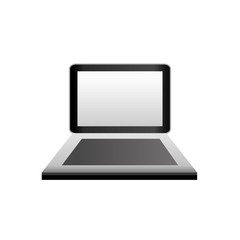 Laptop computer technology icon vector illustration graphic design