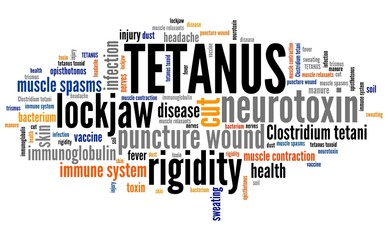 Fototapeta premium Tetanus words - word cloud