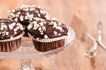 Chocolate muffin. 