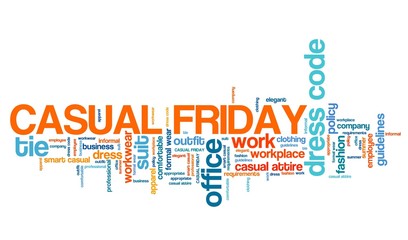 Casual Friday - word cloud