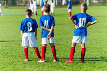 Kids soccer waiting