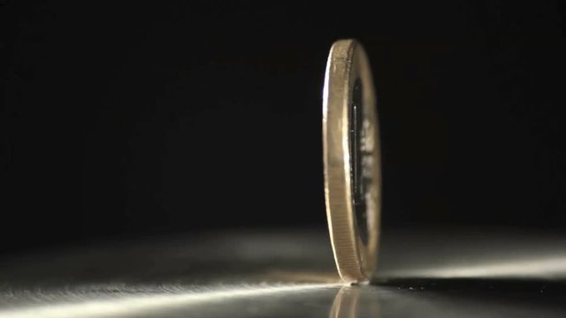 swiss and euro coin rotating