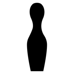 isolated bowling pin icon vector illustration graphic design