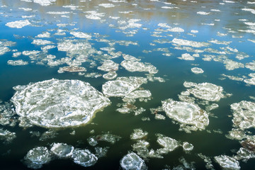 freezing on the river