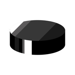 Fototapeta na wymiar hockey puck disk icon vector illustration graphic design