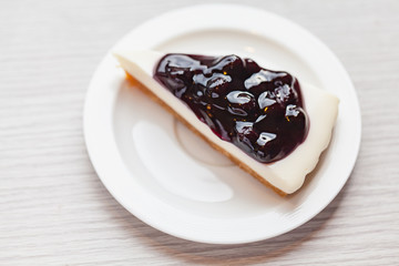 A blueberry cheese pie.