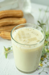Soybean milk with fried bread stick