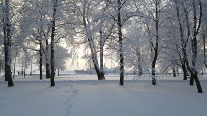 Russian winter. White silence.