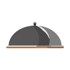 restaurant dome cloche icon vector illustration graphic design