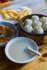 Soy milk, Chinese Pork Buns and Chinese dessert red bean pancake is the most Popular Food for Chinese Breakfast.
