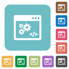 Application programming interface flat icons