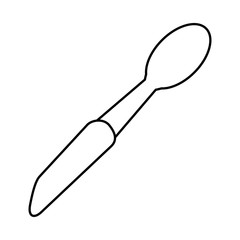 kitchen spoon utensil icon vector illustration graphic design