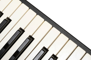 Piano and electric piano keyboard