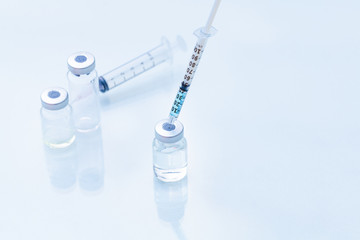 Vaccine with syringe