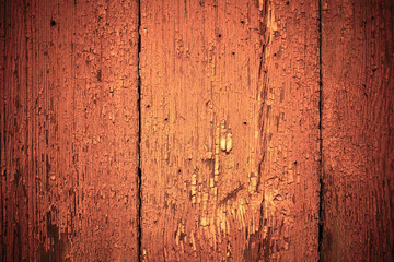 old fence with peeling paint