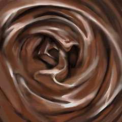background Liquid milk chocolate melted