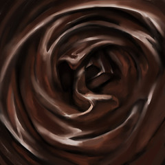 background Liquid milk chocolate melted