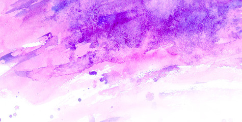 Vector pink, violet, purple and magenta watercolor background