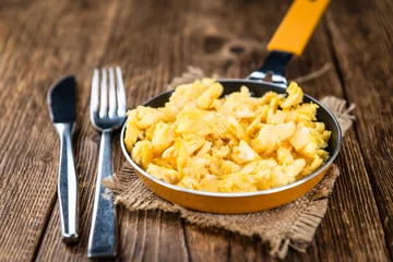 Foto op Canvas Fresh made Scrambled Eggs (selective focus) © HandmadePictures