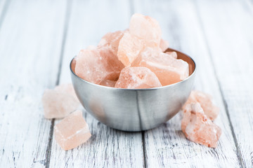 Portion of himalayan Salt (selective focus)