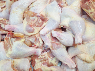Fresh chicken meat in a store