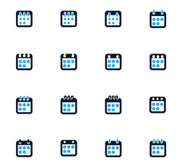 Calendar icons set
