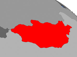 Fototapeta premium Mongolia in red