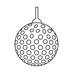 disco lights ball isolated icon vector illustration design