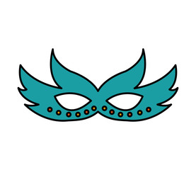 Obraz premium party mask isolated icon vector illustration design