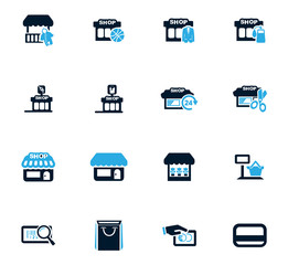 Shop icons set