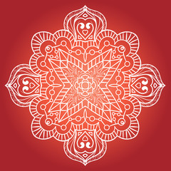Ethnic Fractal Meditation Mandala Vector
