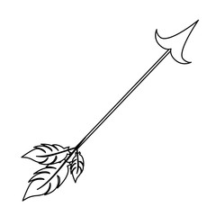 arrow archery icon image vector illustration design 