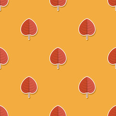 seamless vector background with leafs for your design