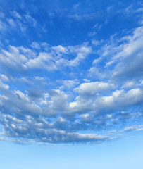 blue sky with cloud closeup
