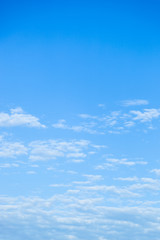 blue sky with cloud closeup