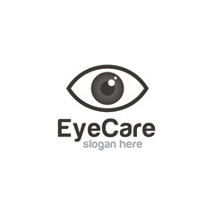 Eye care logo design vector