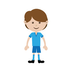football soccer player icon image vector illustration design 