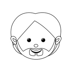 face of man icon image vector illustration design 